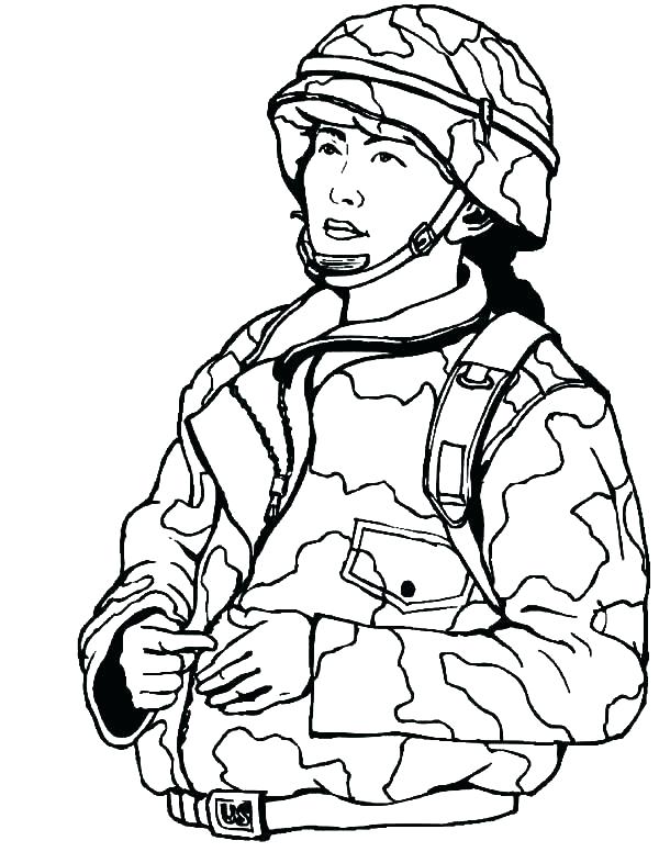 31 Awesome Soldier Coloring Pages Printable 4