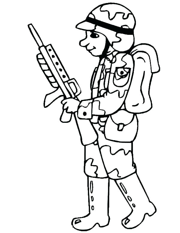 31 Awesome Soldier Coloring Pages Printable 7