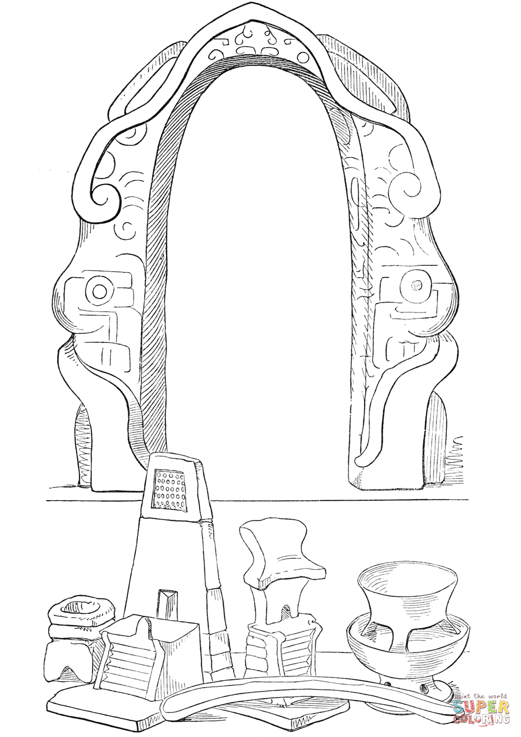 31 Aztec Art Coloring Pages Printable 17