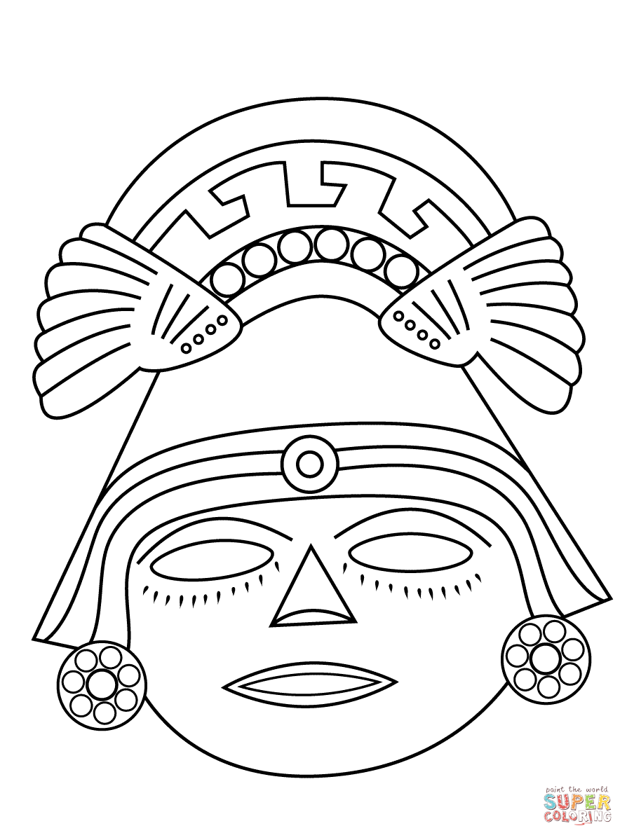 31 Aztec Art Coloring Pages Printable 27