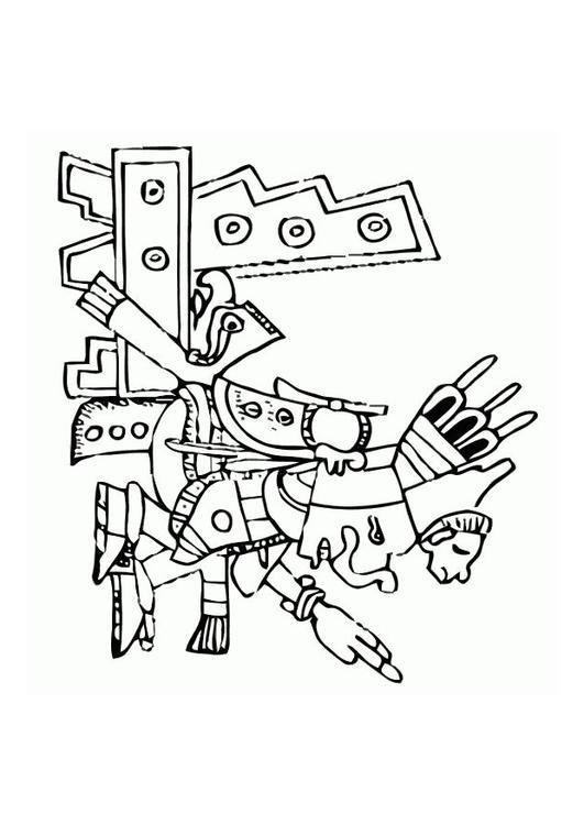 31 Aztec Art Coloring Pages Printable 5