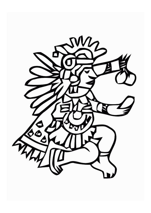 31 Aztec Art Coloring Pages Printable 9