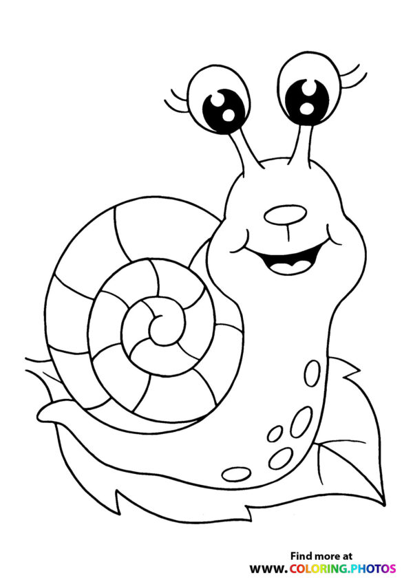 31 Charming Snail Coloring Pages Printable 27