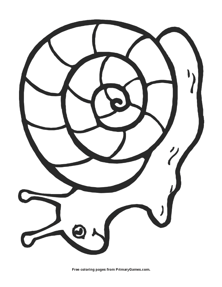 31 Charming Snail Coloring Pages Printable 5