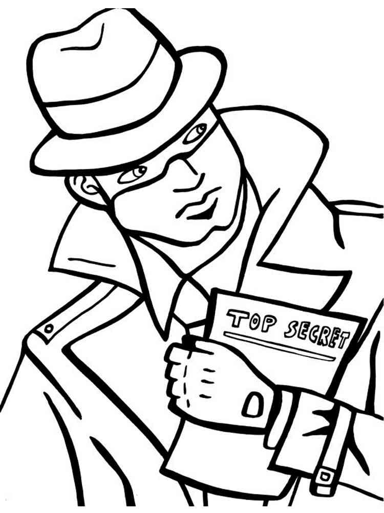 31 Exciting Detective Coloring Pages Printable 1