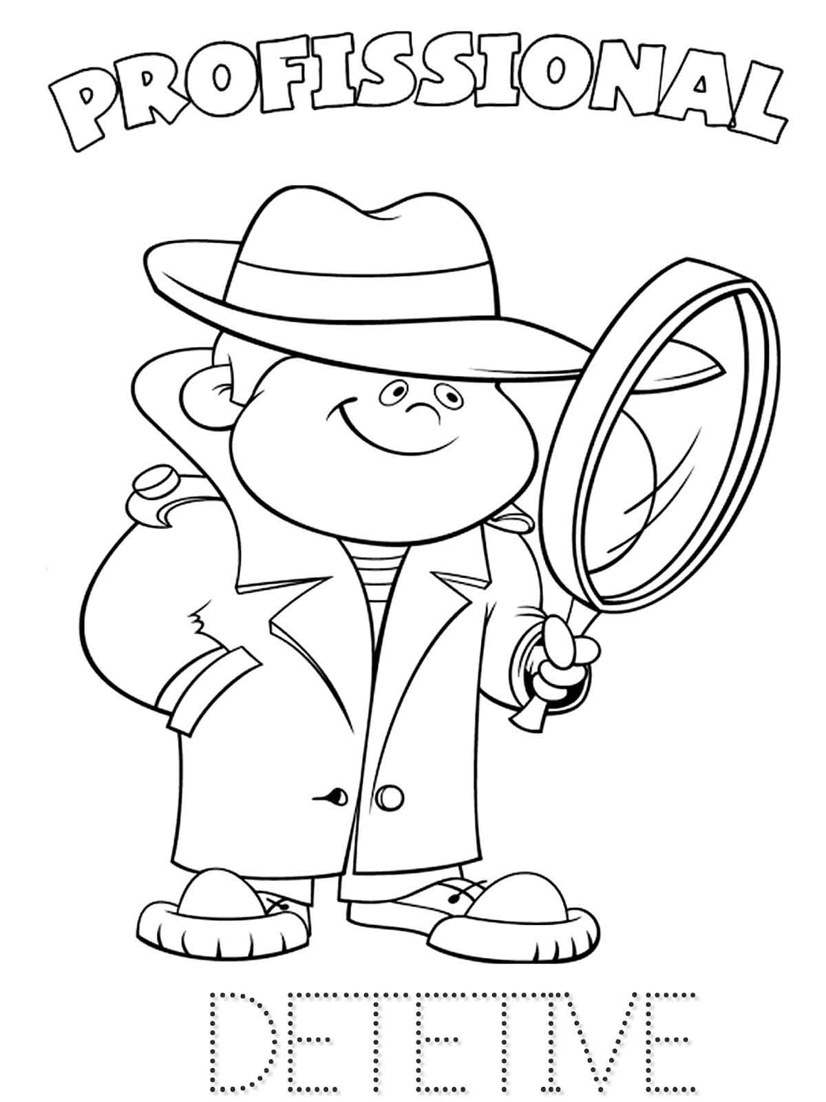 31 Exciting Detective Coloring Pages Printable 2