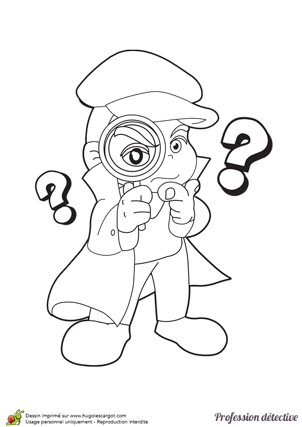 31 Exciting Detective Coloring Pages Printable 9