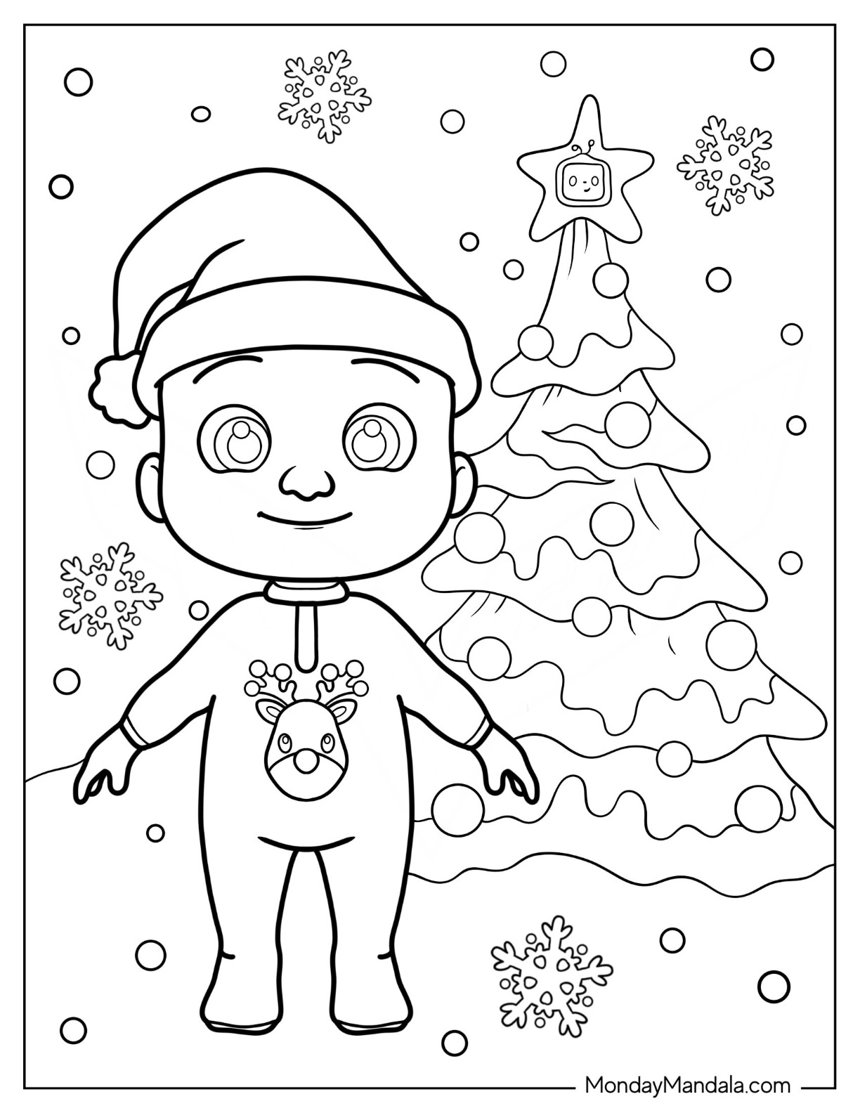 31 Festive Cocomelon Coloring Pages Printable 2