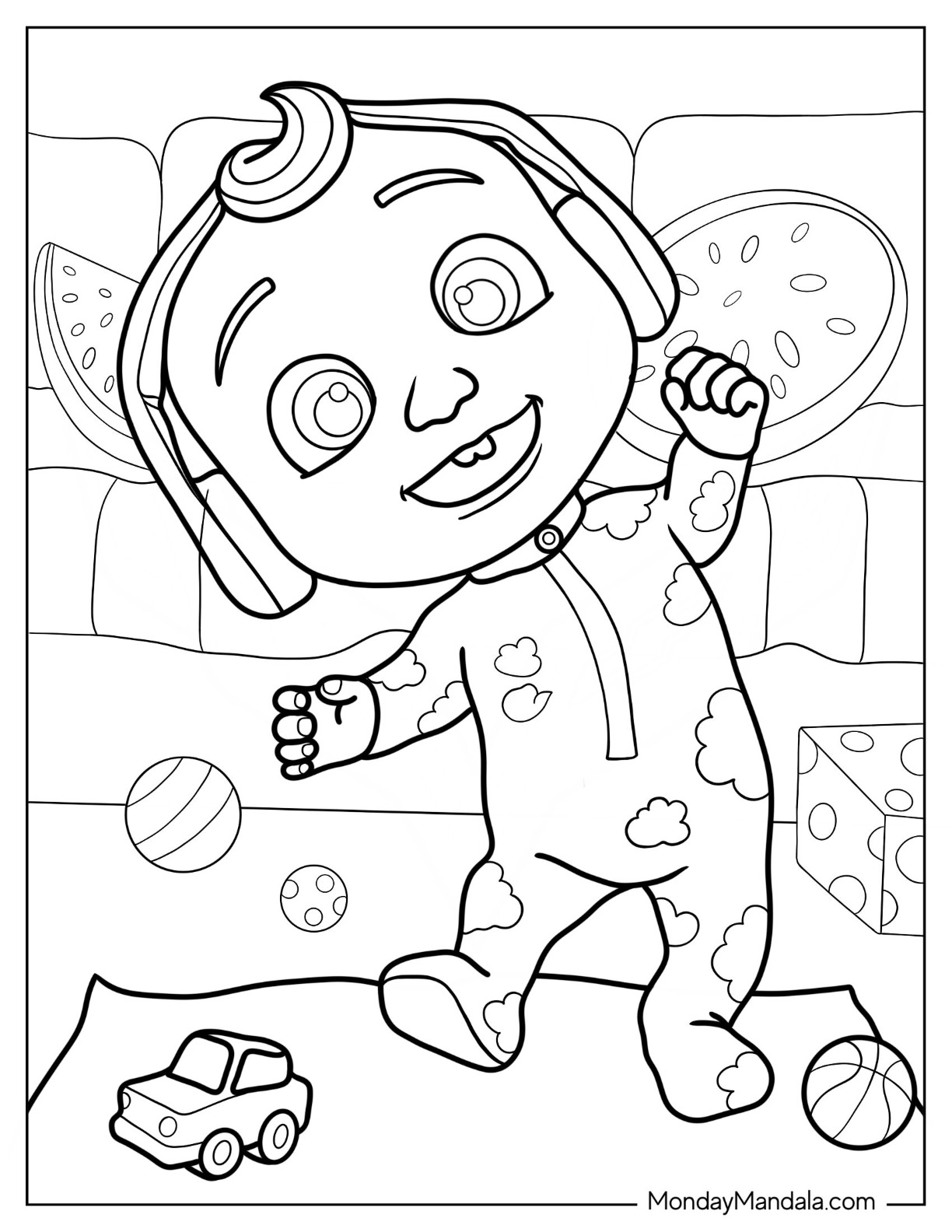 31 Festive Cocomelon Coloring Pages Printable 32