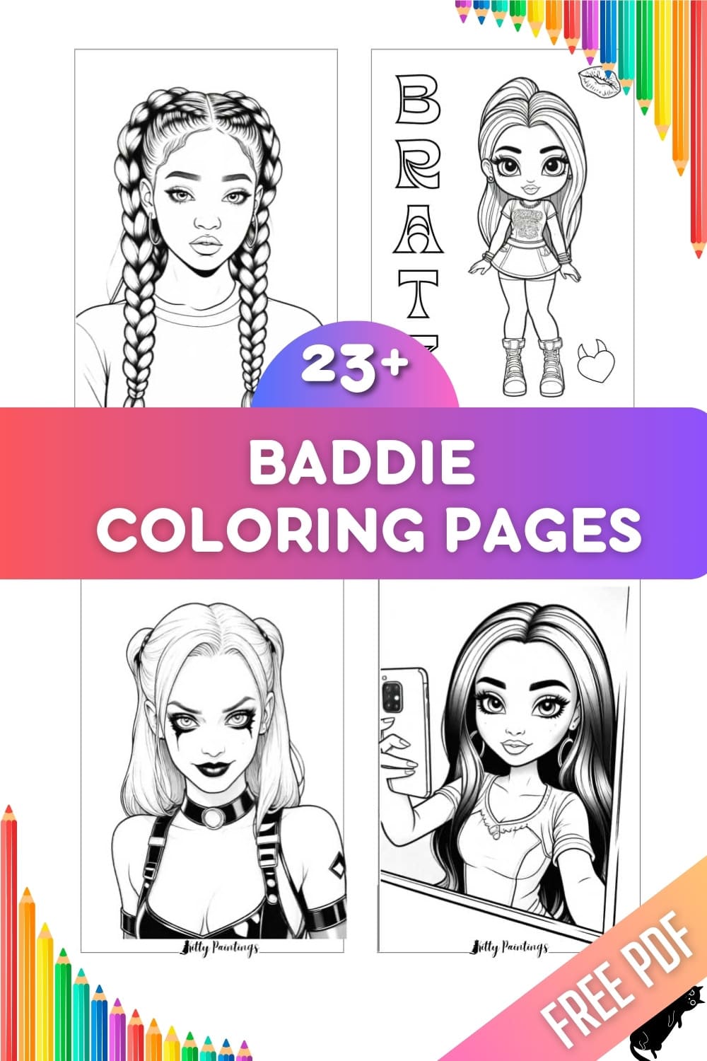 31 Fun Baddie Coloring Pages Printable 28