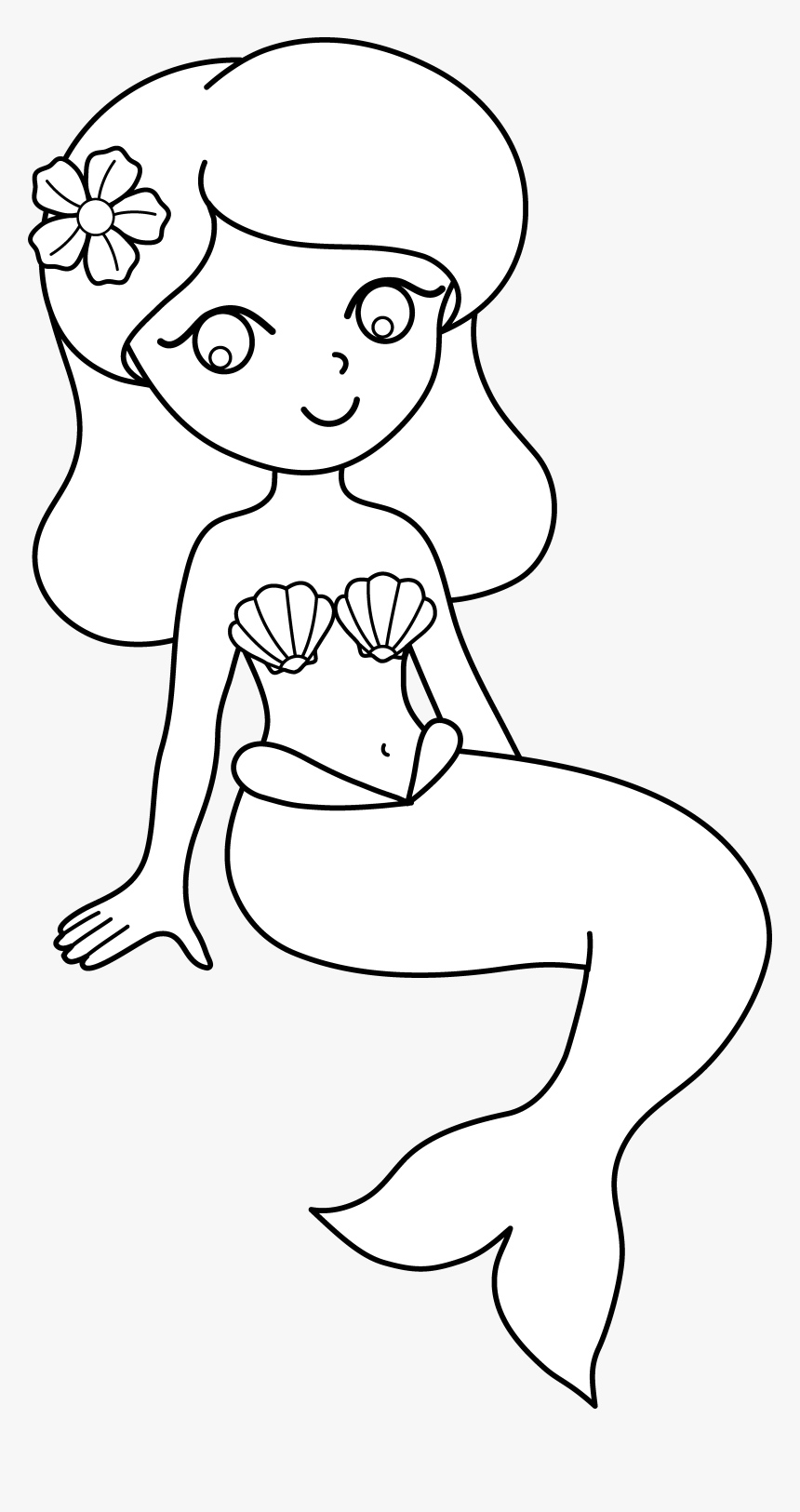 31 Fun Mermaid Coloring Pages for Kids Printable 18