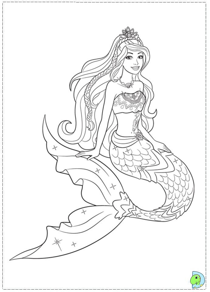 31 Fun Mermaid Coloring Pages for Kids Printable 20