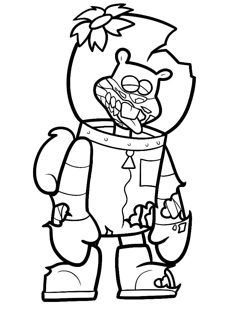 31 Fun Sandy Cheeks Coloring Pages Printable 10