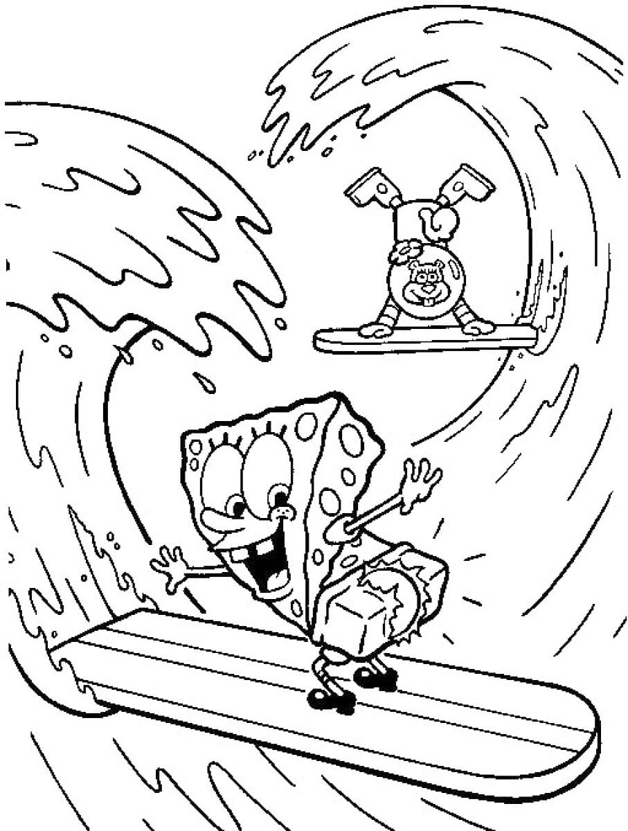 31 Fun Sandy Cheeks Coloring Pages Printable 12