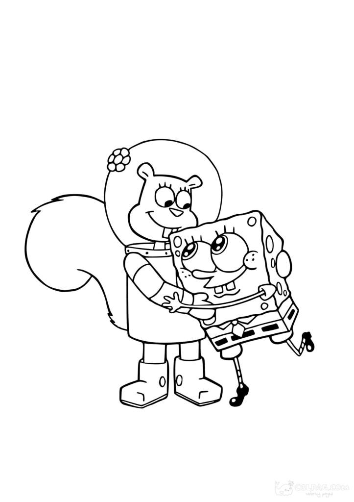 31 Fun Sandy Cheeks Coloring Pages Printable 14