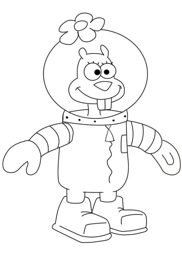 31 Fun Sandy Cheeks Coloring Pages Printable 15