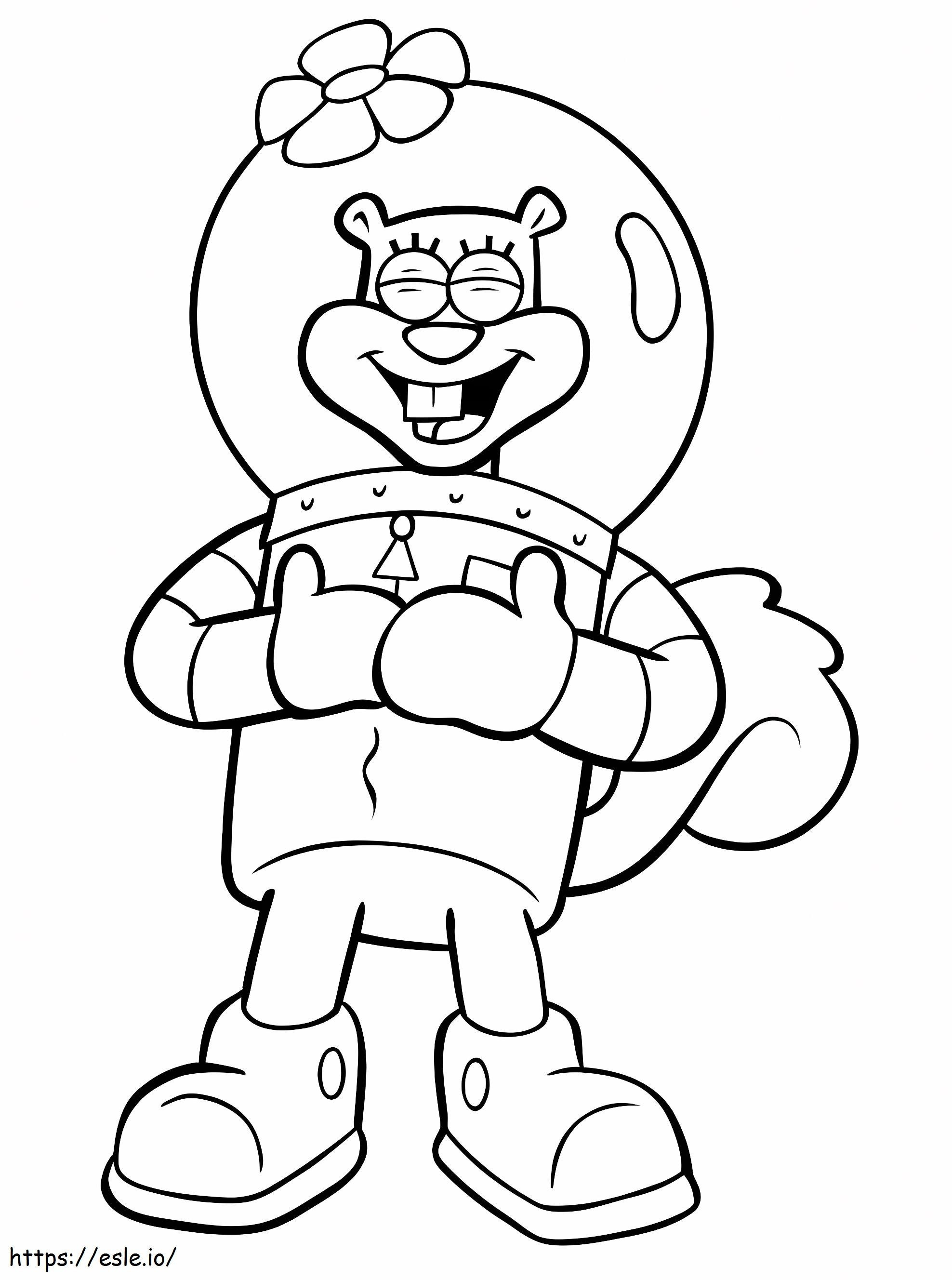 31 Fun Sandy Cheeks Coloring Pages Printable 2