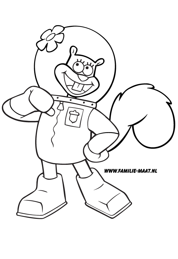 31 Fun Sandy Cheeks Coloring Pages Printable 30