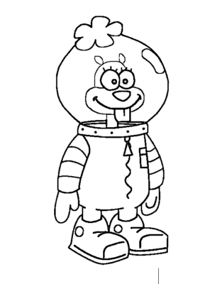 31 Fun Sandy Cheeks Coloring Pages Printable 32