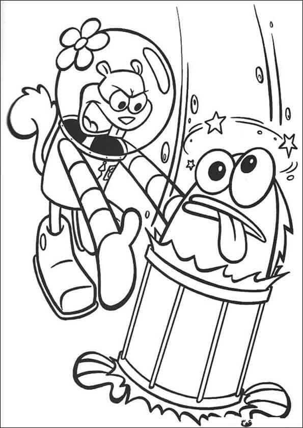 31 Fun Sandy Cheeks Coloring Pages Printable 33