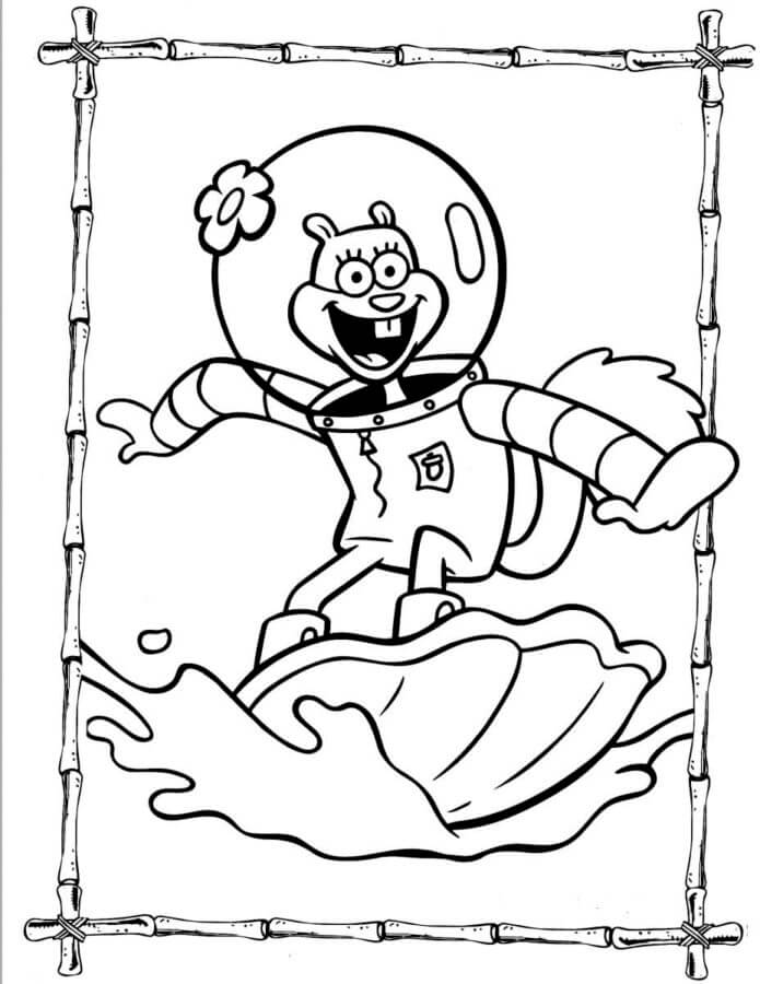 31 Fun Sandy Cheeks Coloring Pages Printable 5