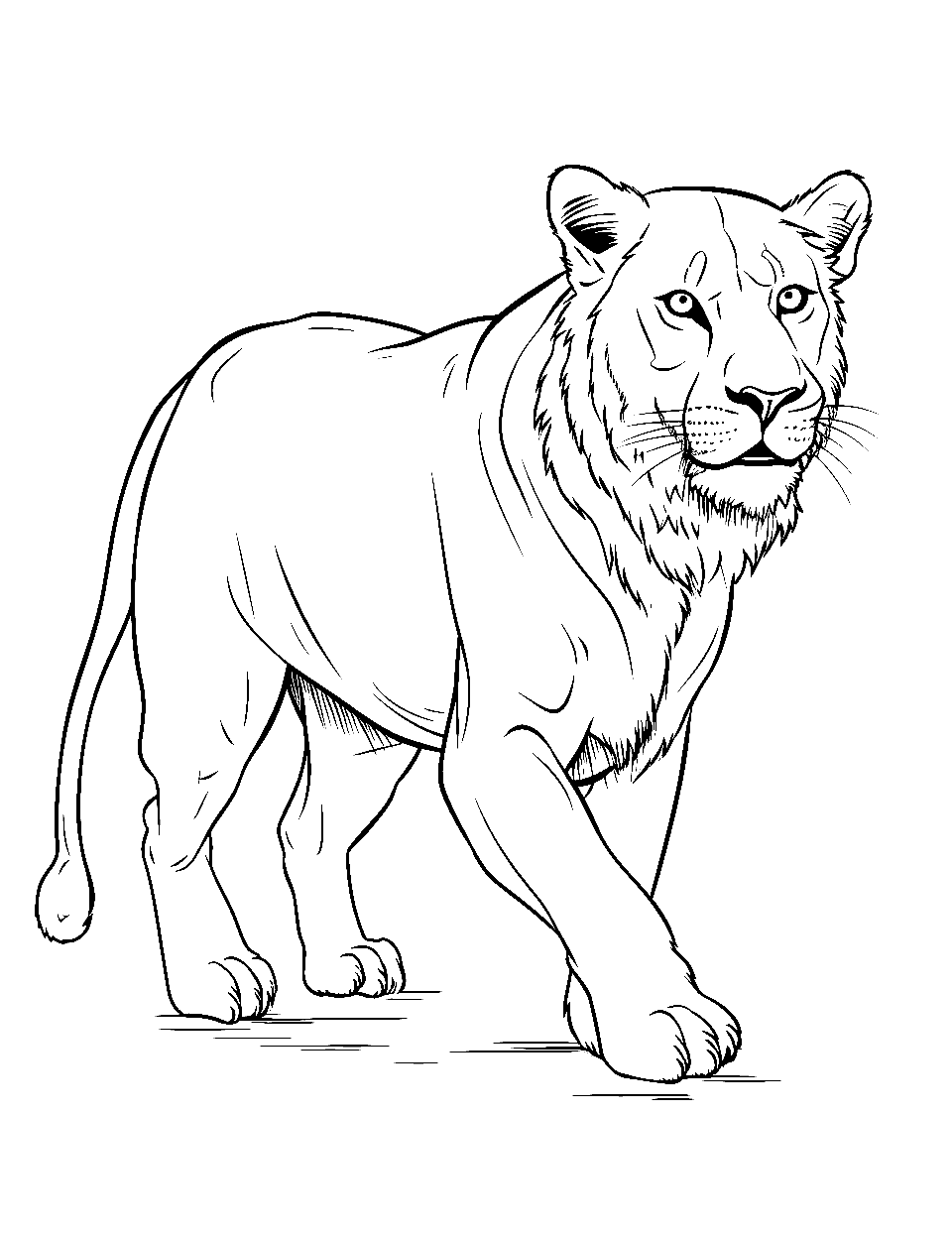 31 Graceful Lioness Coloring Pages Printable 25