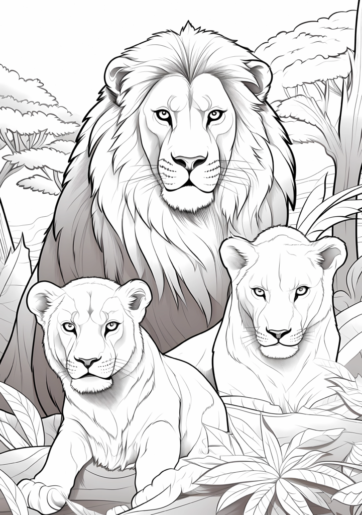 31 Graceful Lioness Coloring Pages Printable 5