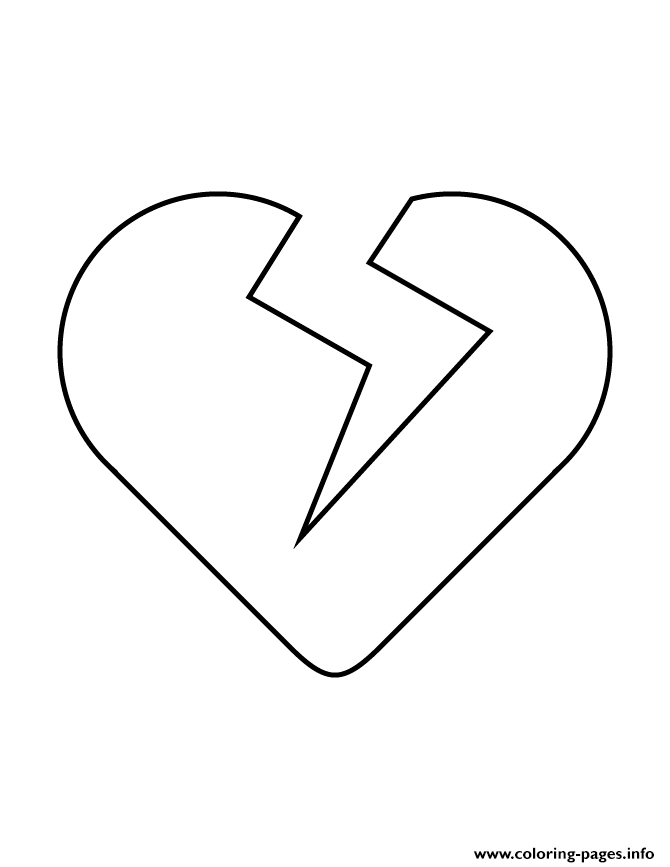 31 Heartwarming Broken Heart Coloring Page Printable 1