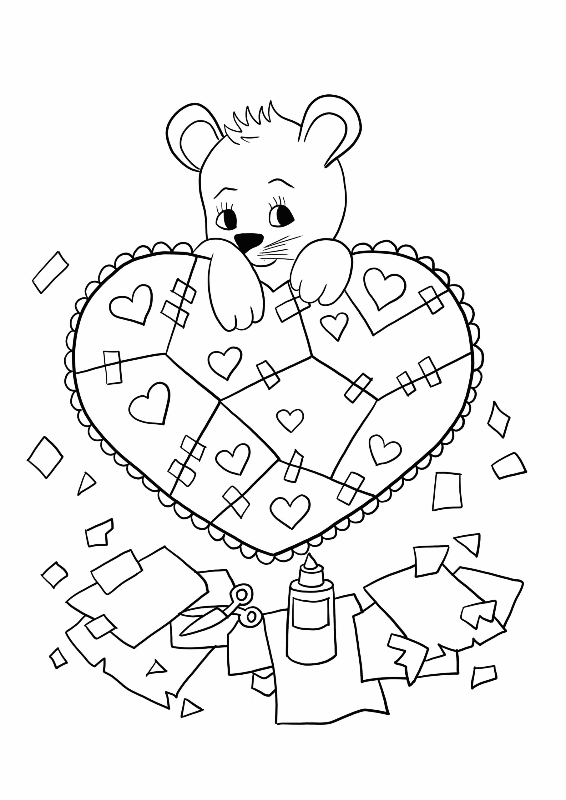 31 Heartwarming Broken Heart Coloring Page Printable 16