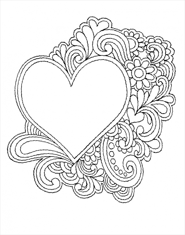 31 Heartwarming Broken Heart Coloring Page Printable 20