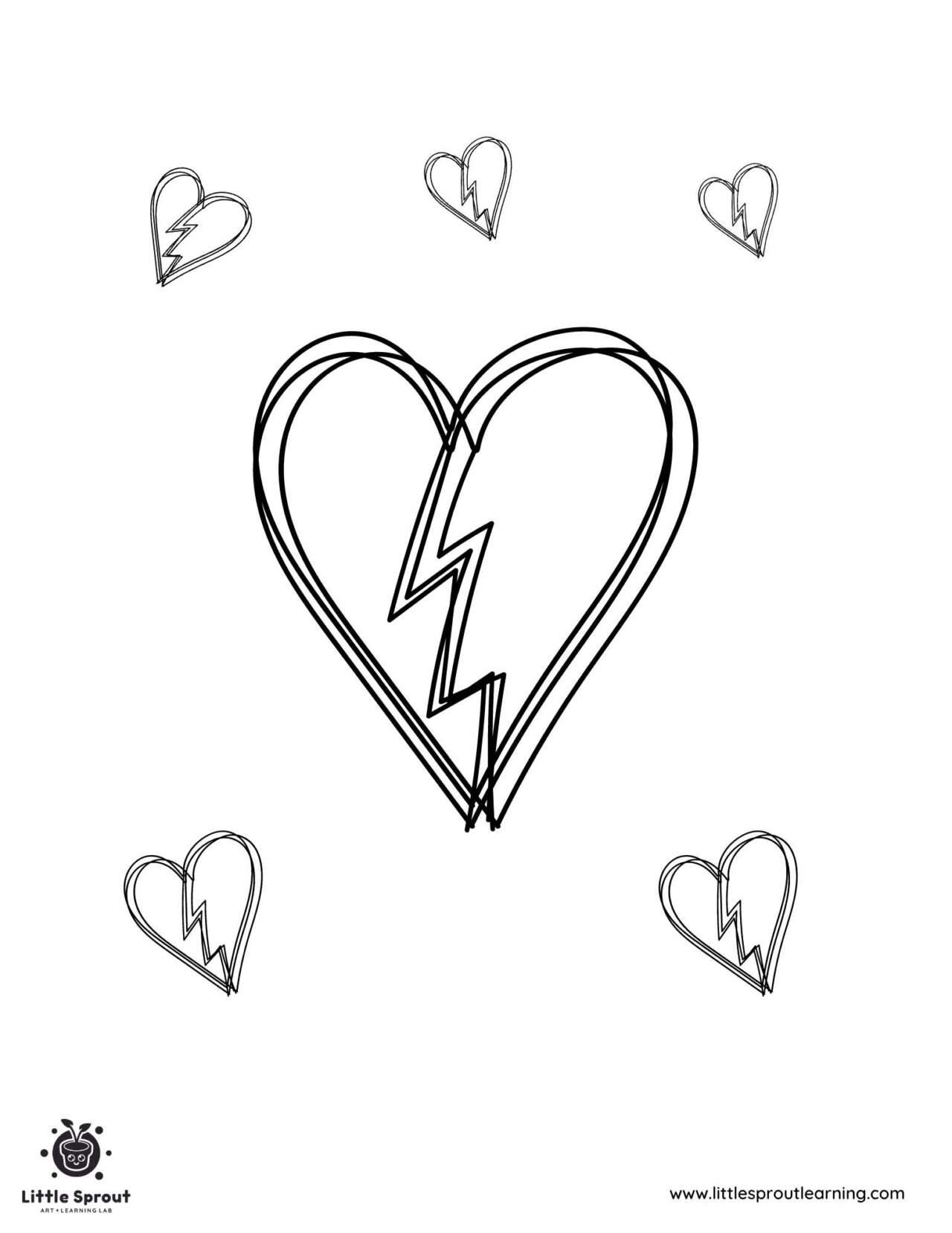 31 Heartwarming Broken Heart Coloring Page Printable 31