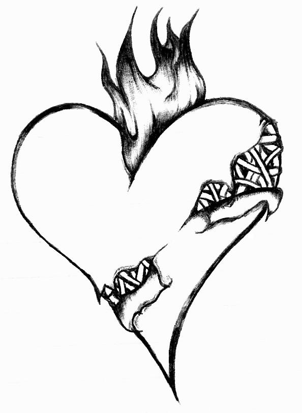 31 Heartwarming Broken Heart Coloring Page Printable 5