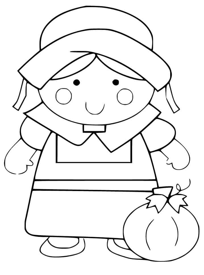 31 Pilgrim Coloring Pages for Kids Printable 18