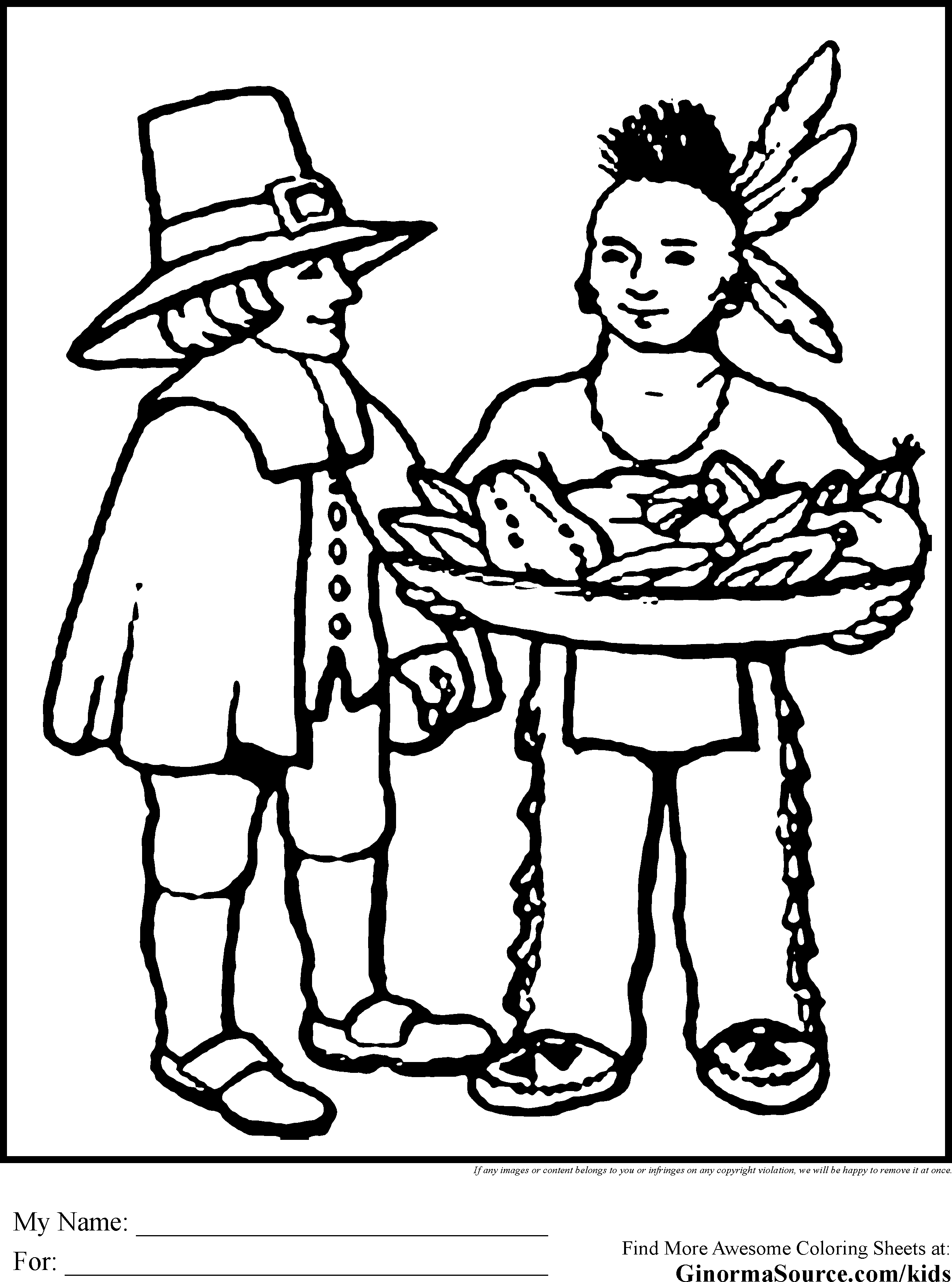 31 Pilgrim Coloring Pages for Kids Printable 23