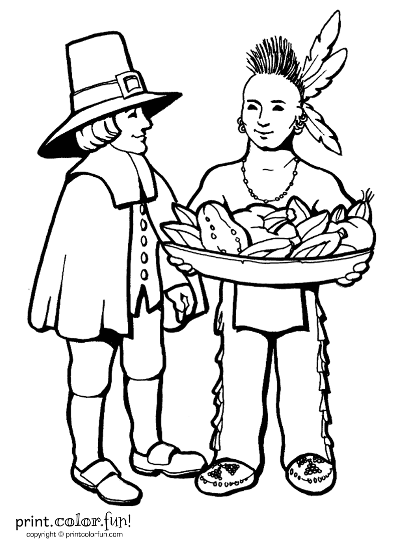 31 Pilgrim Coloring Pages for Kids Printable 30