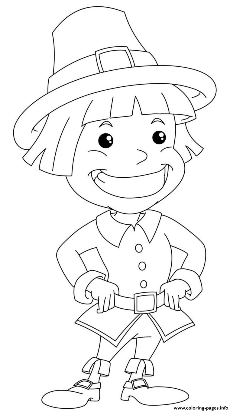 31 Pilgrim Coloring Pages for Kids Printable 5