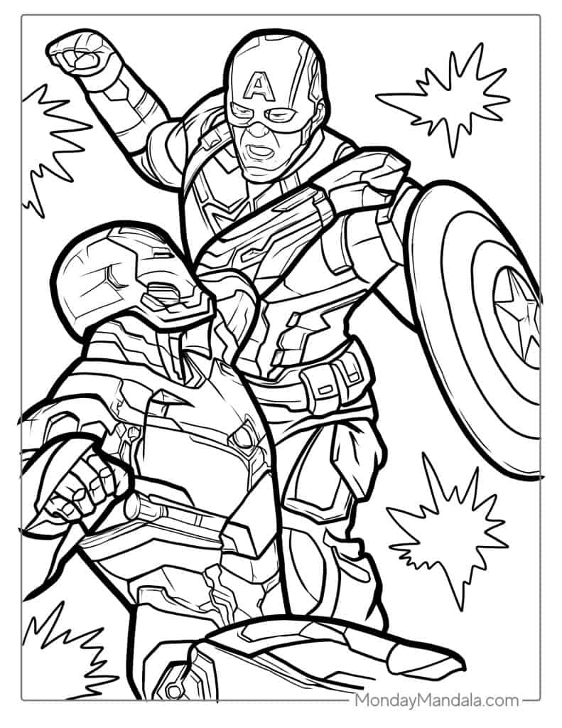 31 Spooky Zombie Iron Man Coloring Pages Printable 23