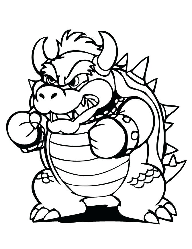 32 Cool Bowser Coloring Pages Printable 1