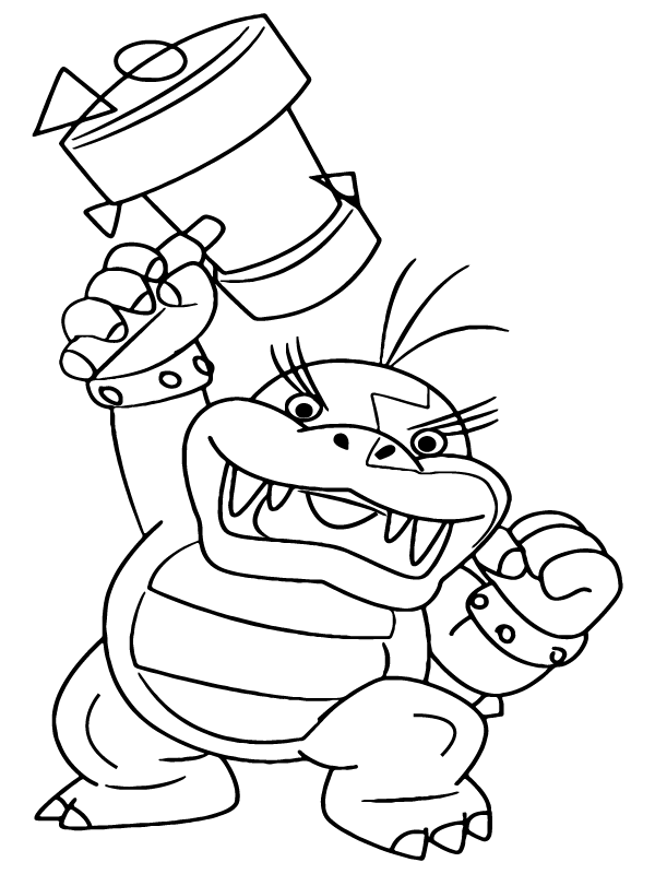 32 Cool Bowser Coloring Pages Printable 16