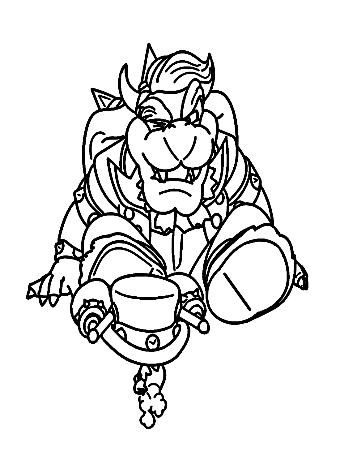 32 Cool Bowser Coloring Pages Printable 17