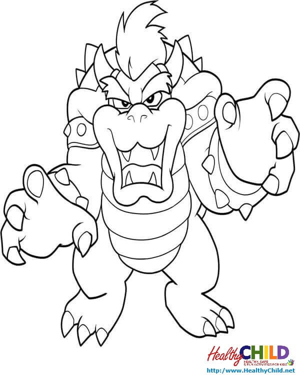 32 Cool Bowser Coloring Pages Printable 18