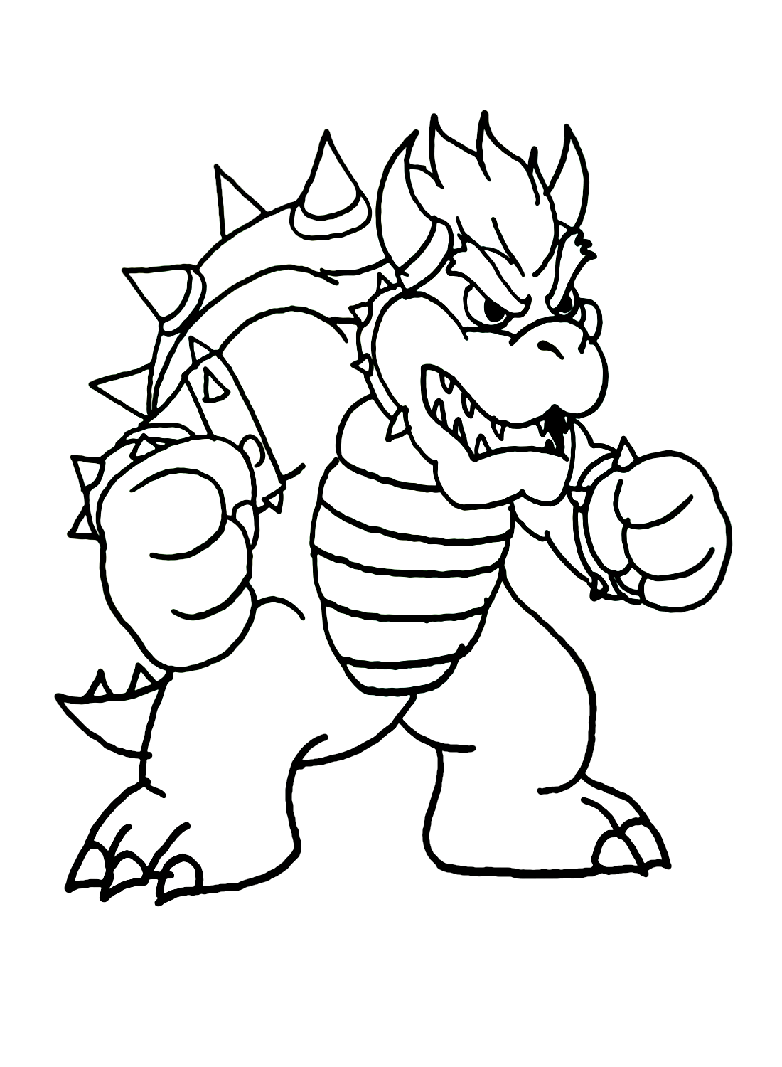 32 Cool Bowser Coloring Pages Printable 20