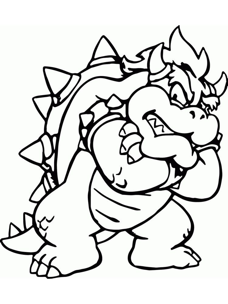 32 Cool Bowser Coloring Pages Printable 26