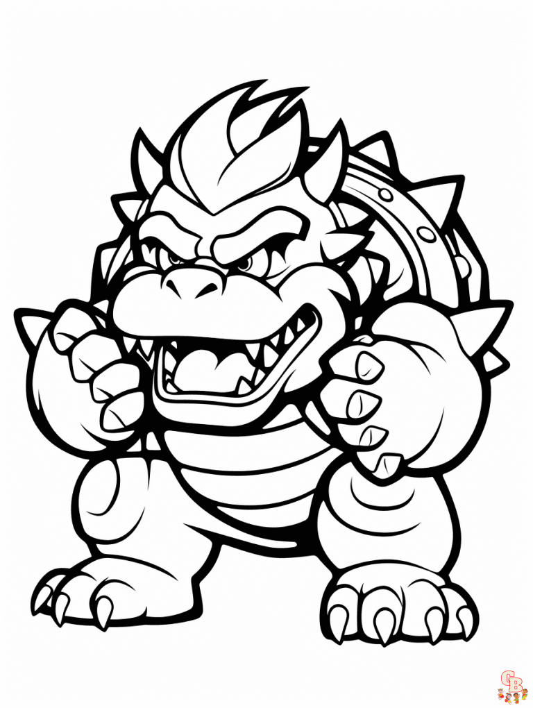 32 Cool Bowser Coloring Pages Printable 32