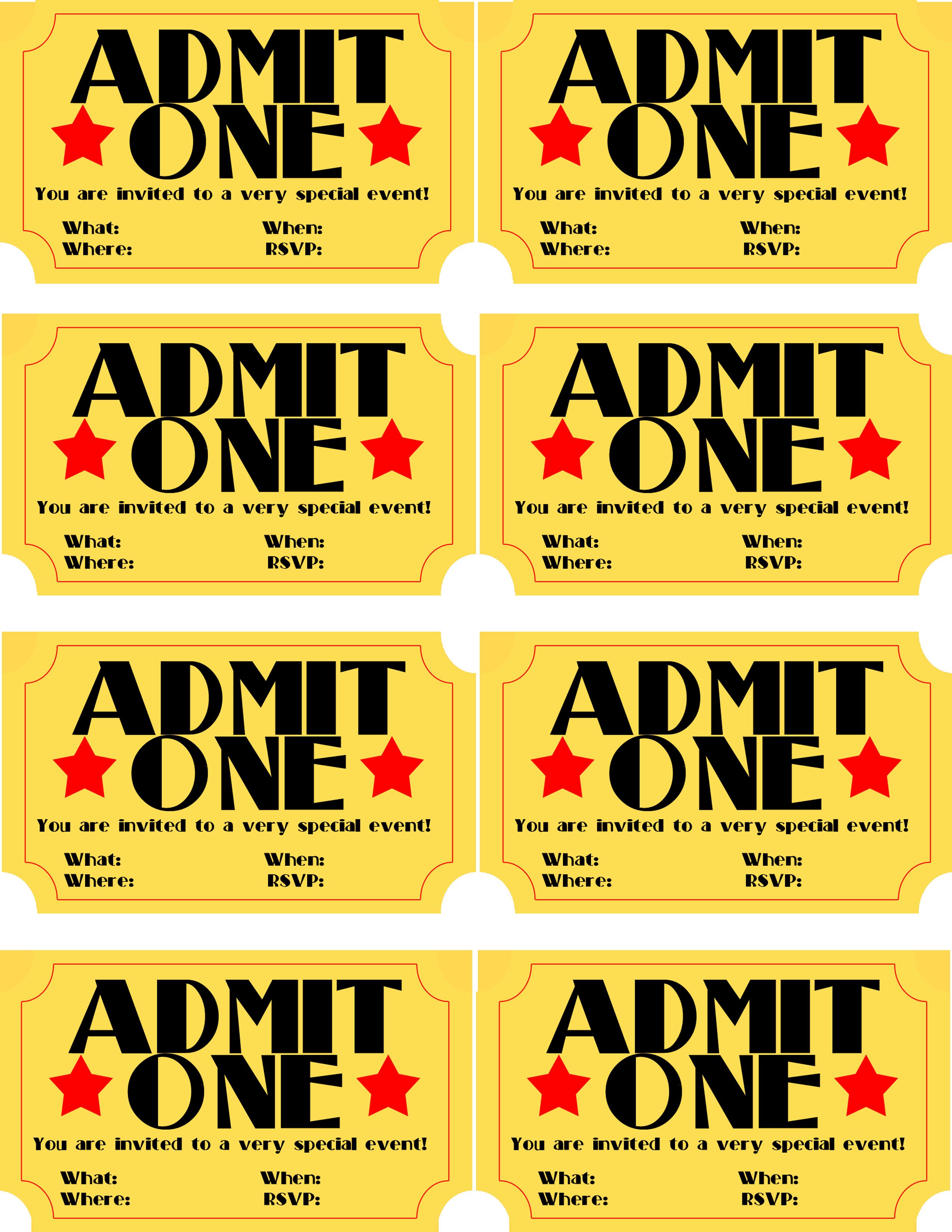 32 Creative Admission Tickets Coloring Page Printable 4