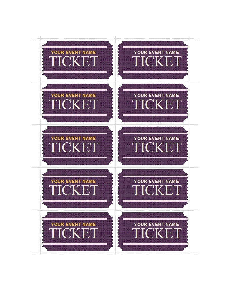 32 Creative Admission Tickets Coloring Page Printable 9