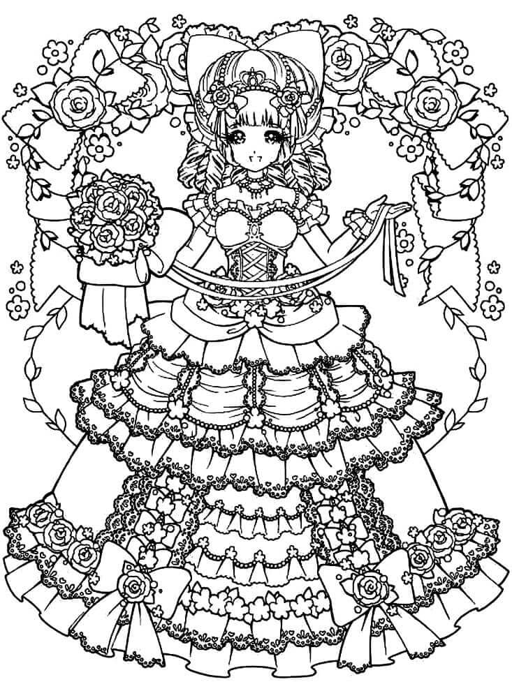 32 Creative Baddie Anime Coloring Pages Printable 19