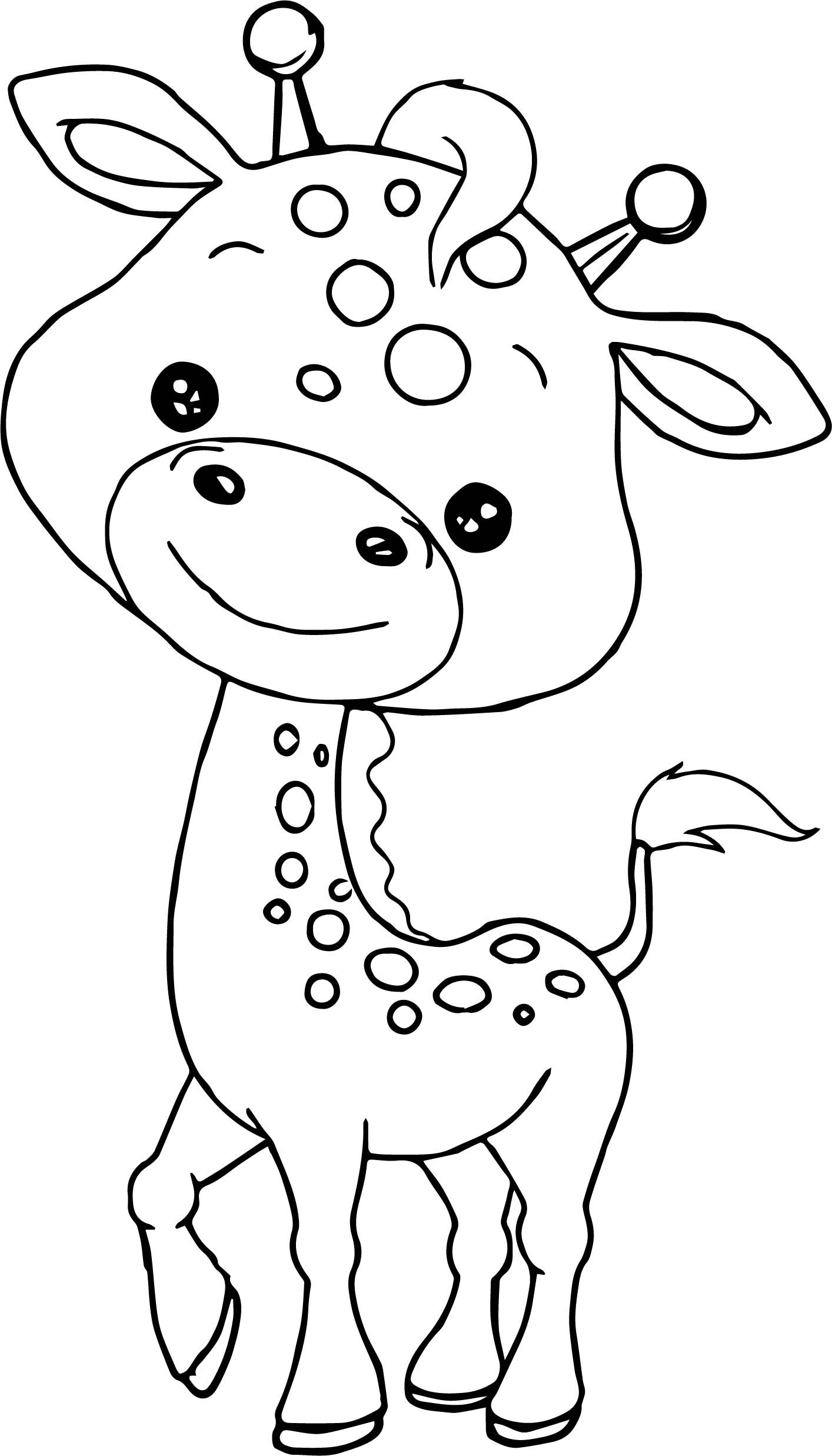 32 Cute Zoo Animal Coloring Pages Printable 1