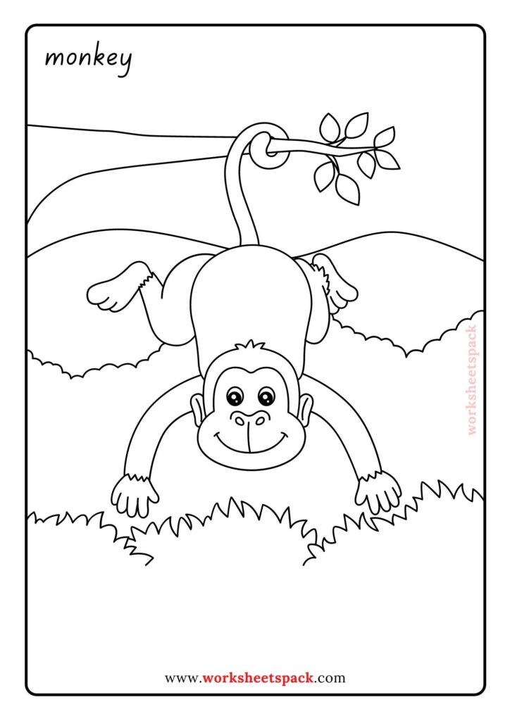 32 Cute Zoo Animal Coloring Pages Printable 12