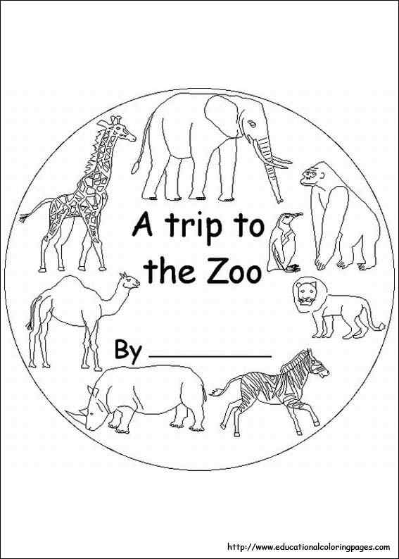 32 Cute Zoo Animal Coloring Pages Printable 14